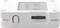 Small white electronic device with a round black button on the side, presumably a module component, pictured in close-up.