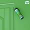 A tin of sealant is mounted upside down on a green door. The 'Sista' brand logo is positioned in the top right corner.