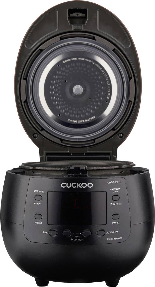 Cuckoo CRP-R0607F Rice cooker Black, Rust brown with steam cooker