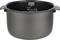 A large, grey cooking pot with two handles. Markings and the word 'Diamond' are visible on the inside surface.
