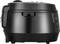 A black multi-cooker with a digital display and multiple function buttons, perfect for cooking, roasting, and steaming.