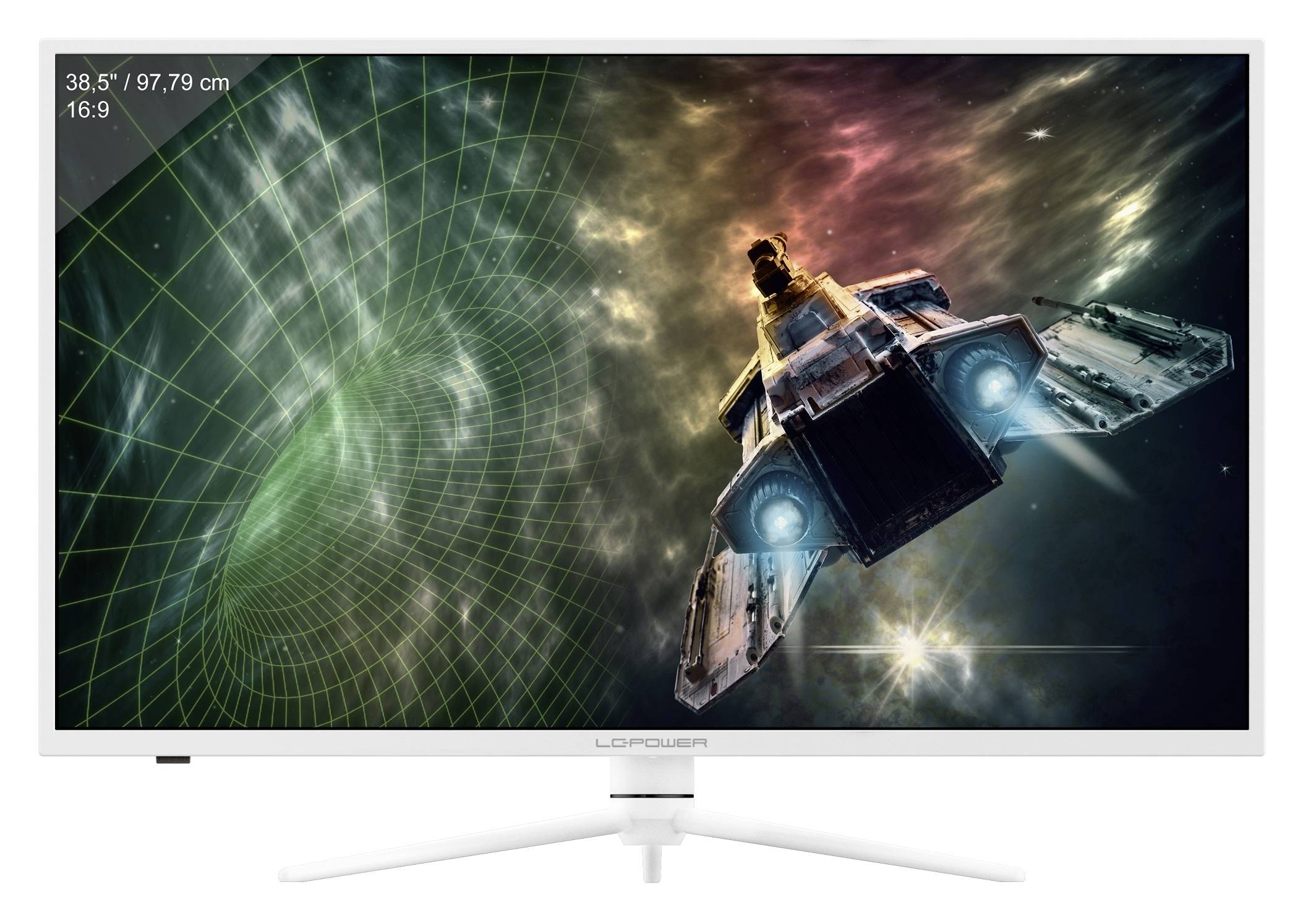 LC Power LC-M39-QHD-165-C Gaming screen EEC G (A - G) 97.8 cm (38.5 inch) 2560 x 1440 p 16:9 4 ms Audio stereo (3.5 mm jack), DisplayPort, HDMI™ VA LCD