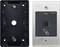 Fingerprint scanner and metal mounting plate. The scanner has a contactless payment symbol and a small LED display.