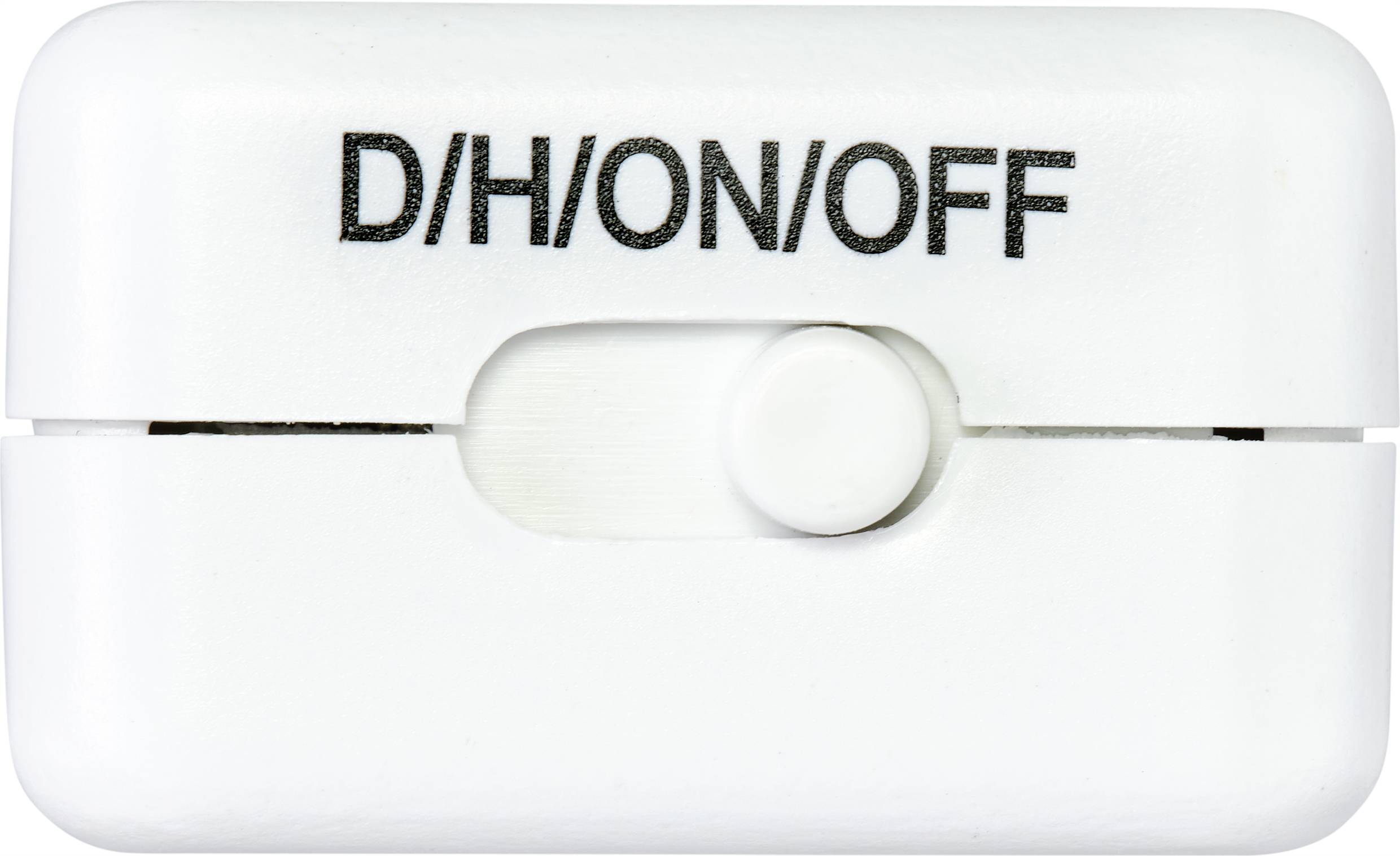 A white switch with the label 'D/H/ON/OFF'.