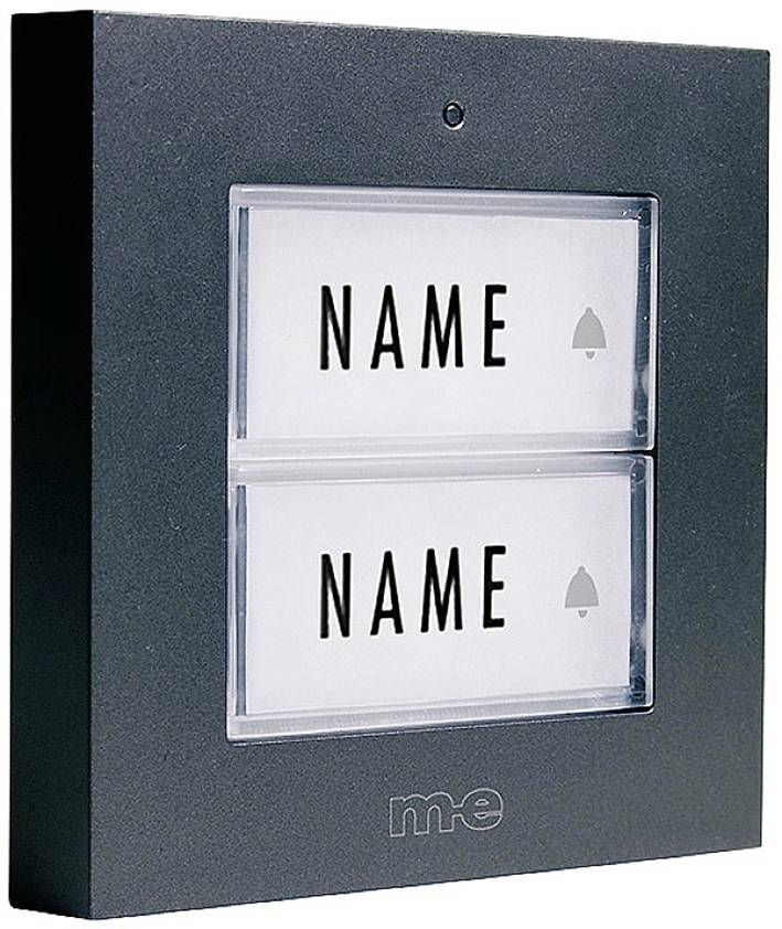 m-e modern-electronics 41273 Wireless door bell Transmitter incl. nameplate