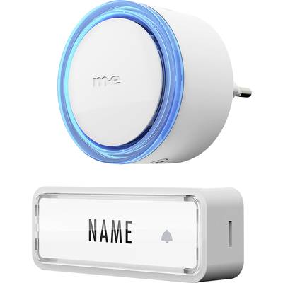 Image of m-e modern-electronics 41150 Wireless door bell Complete set incl. nameplate