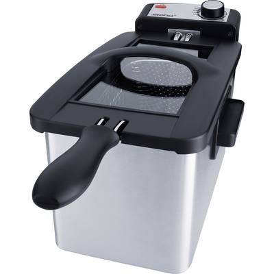 Image of Steba DF 180 Deep fryer 2000 W Indicator light, corded, stepless thermostat Stainless steel, Black