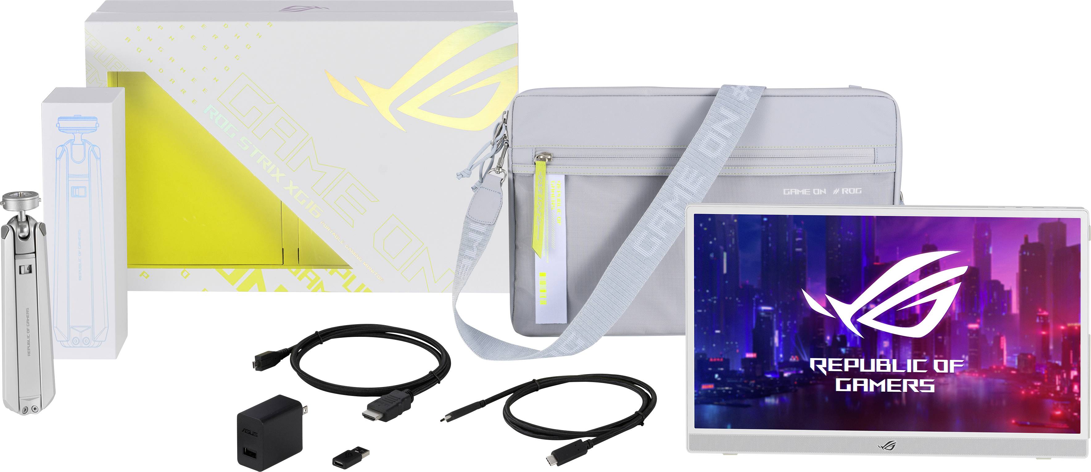 Asus XG16AHP-W LED EEC D (A - G) 39.6 cm (15.6 inch) 1920 x 1080 p 16:9 3 ms Micro HDMI™, USB C®, Headphone jack (3.5 mm-5