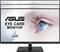 Asus Monitor with Eye Care Technology. Close-up of a blue eye. TÜV Rheinland certified.