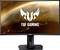 An ASUS TUF Gaming monitor displays a space background with the TUF Gaming logo in the foreground.