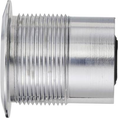 A silver, cylindrical metal component with external threading, used for technical or mechanical applications.