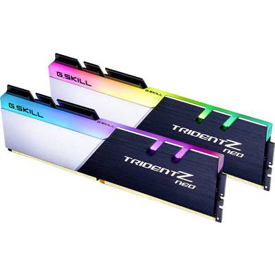 Two G.SKILL Trident Z Neo RAM modules with RGB lighting. Suitable for high-performance PCs, optimised for gaming and creative applications.