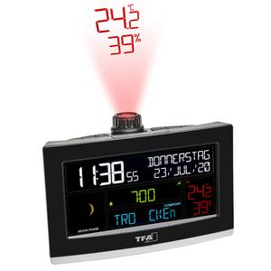 TFA Dostmann VIEW SHOW 35.8002.01 Quartz Wi-Fi desk clock Digital Black