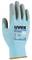 Uvex glove, model 'phynomic C3', size 9, blue-grey with text, suitable for industrial applications in Germany.