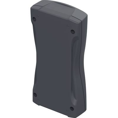 A dark, rectangular, handy device with rounded edges and four screws at the corners.