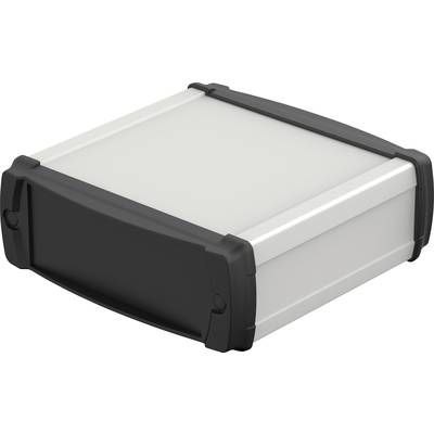 Small, rectangular plastic box with a black frame. It has rounded corners and appears robust, possibly an electronic enclosure.