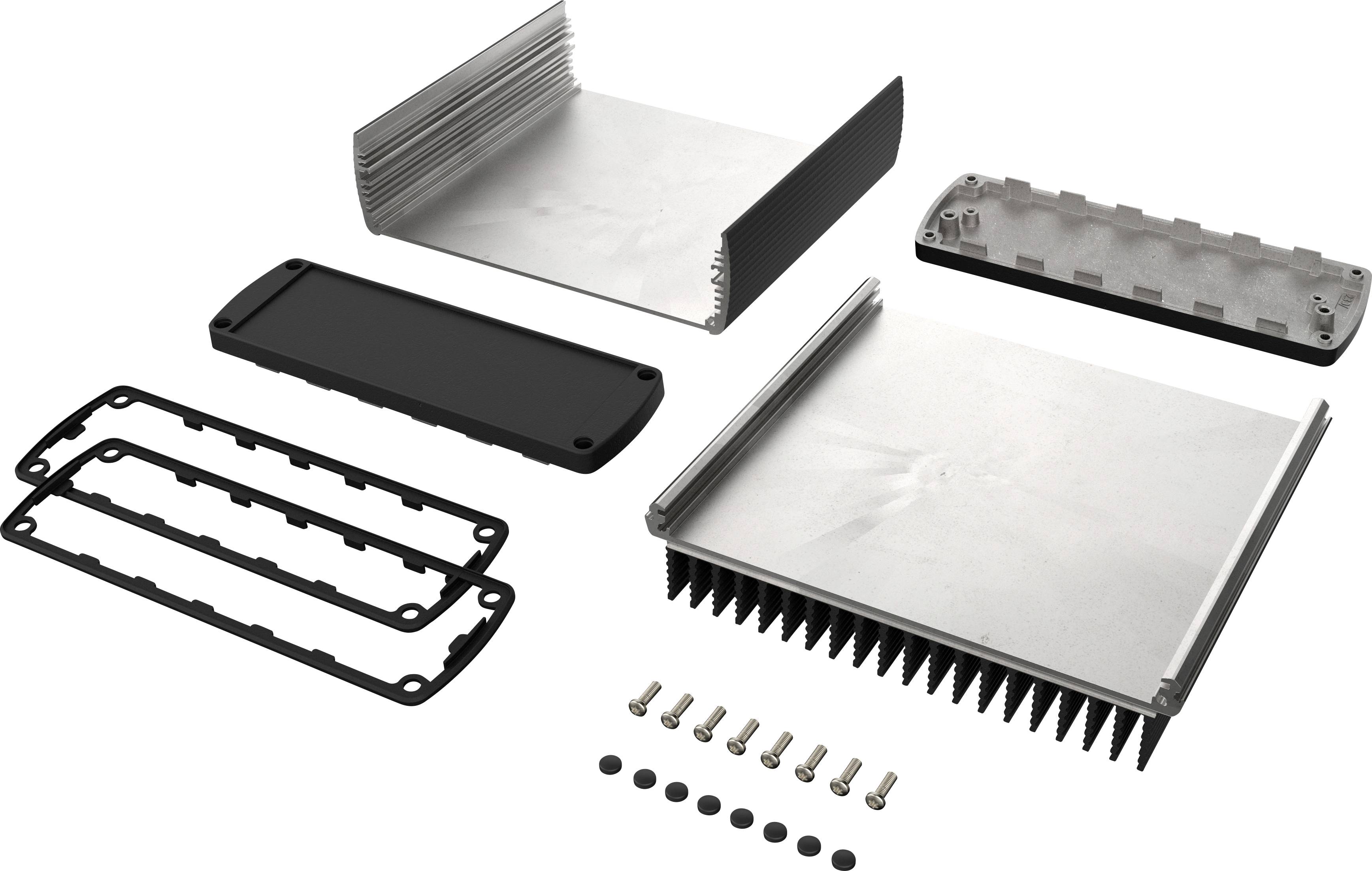 Bopla ABPH 1600-0150 K ALUBOS_SET 84516150.HMT1 Heat sink enclosure 169 x 150 x 52 Aluminium Black (RAL 9005) 1 pc(s)-1