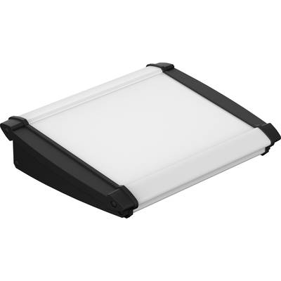 A rectangular LED panel light with a black frame, suitable for wall or ceiling mounting in interior spaces.