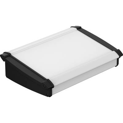 A rectangular, white LED light panel with a black frame, suitable for indoor lighting purposes.