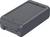 A black, rectangular device with rounded corners. It has a smooth, flat lid and appears to be a piece of technology.