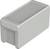 Rectangular grey plastic container with a lid. Suitable for storing small objects or for organisational purposes.