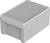 A rectangular, light grey plastic enclosure with a removable lid, suitable for storing small electronic components.