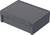 A black, rectangular plastic casing with rounded corners, possibly an enclosure or container, without visible details.