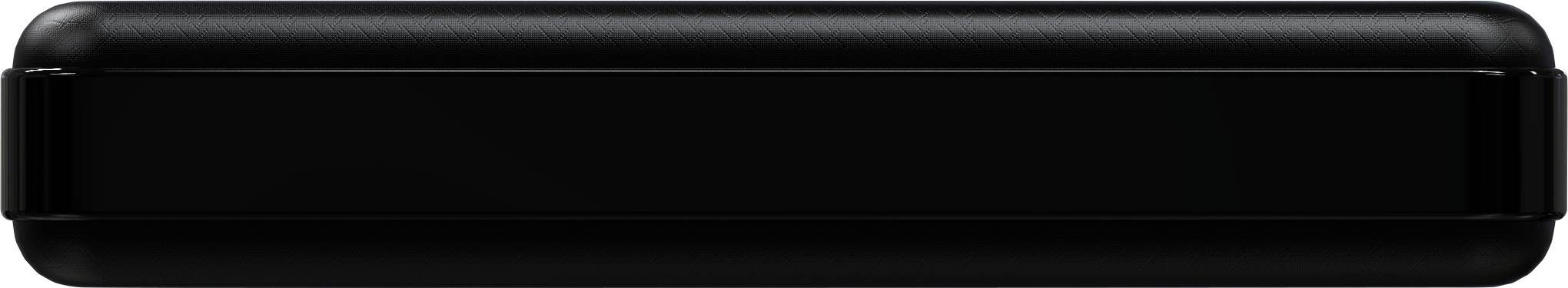 A rectangular, black, flat object with rounded edges, possibly a technical device or accessory part.