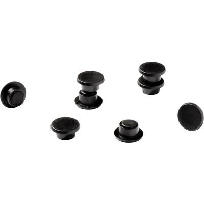 Durable Magnet 475101 (Ø) 15 mm Round Black 1 Set 475101