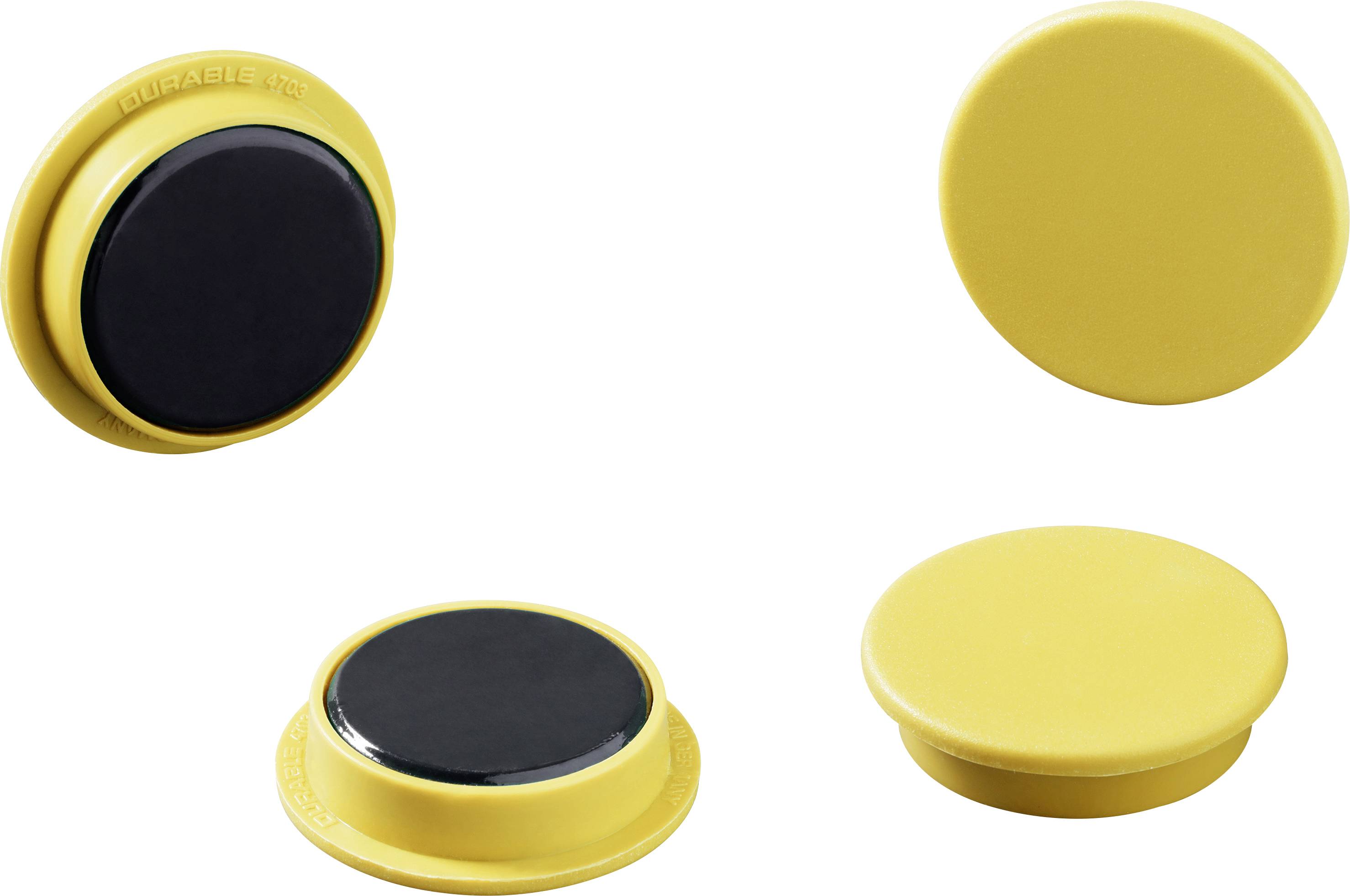 Durable Magnet 475304 (Ø) 32 mm Round Yellow 1 Set 475304