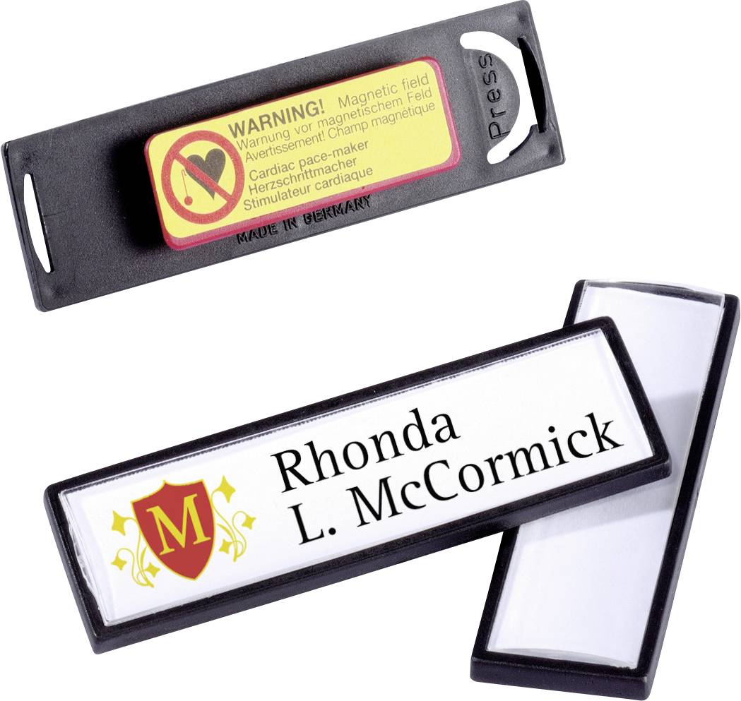Durable 813201 Name badge 813201 (W x H) 67 mm x 17 mm Magnet 25 pc(s)