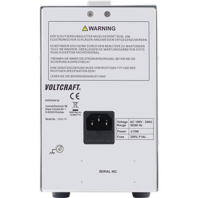VOLTCRAFT DSO-111 Digital 10 MHz 1-channel 100 MSa/s 1 pc(s)-1