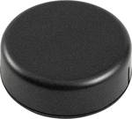 Round miniature plastic housing - cover with snap fastener
