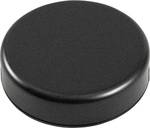 Round miniature plastic housing - cover with snap fastener