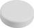 Round, white plastic lid against a neutral background.