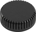 Round miniature plastic housing - snap-on cover, ventilated