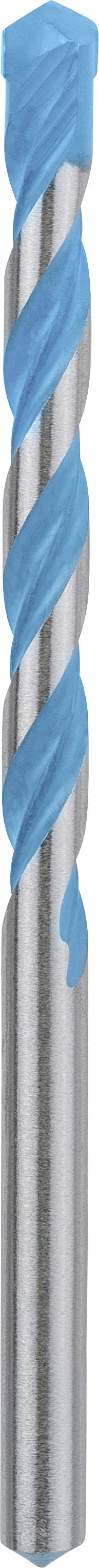 A blue, anticlockwise cutting milling cutter made of stainless steel is used for precise metalworking.