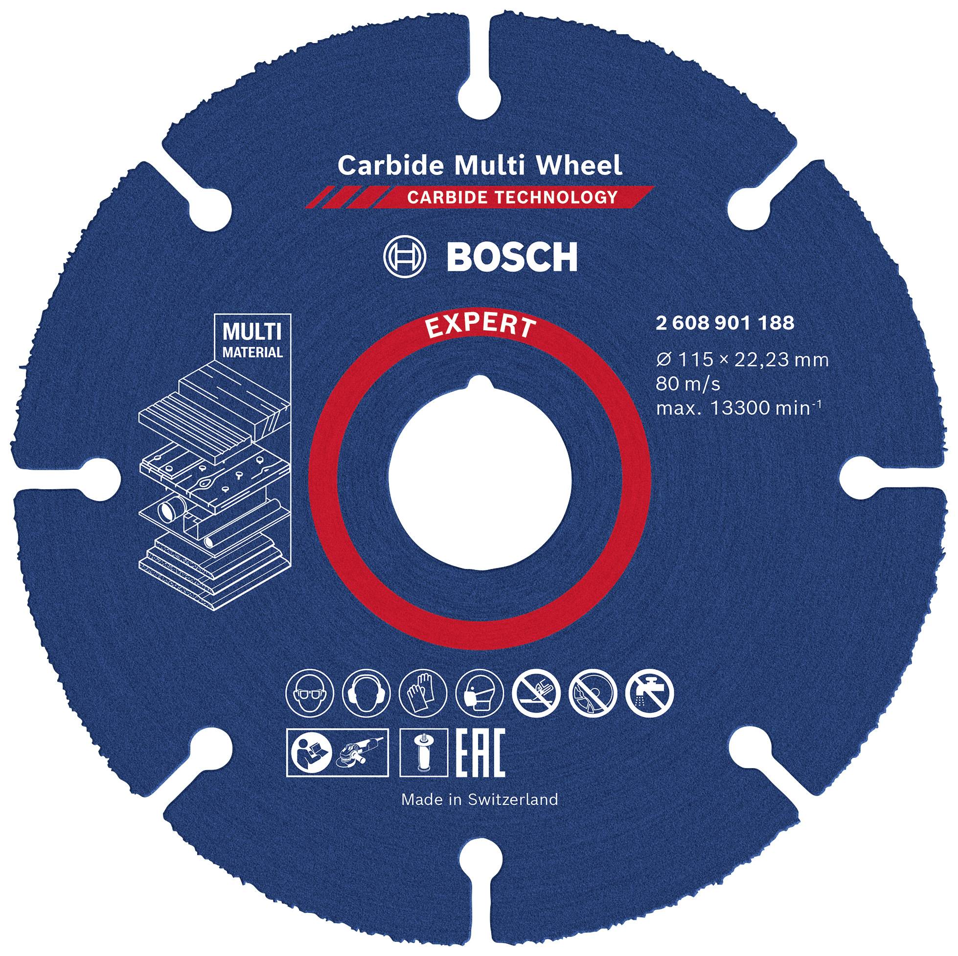 Bosch Carbide Multi Material Cutting Disc 115 x 22.23mm 