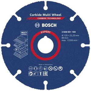 Bosch Accessories EXPERT Carbide Multi Wheel 2608901189 Cutting disc (straight) 125 mm 1 pc(s)