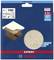 'Bosch Grinding Disc Expert P80, 150 mm. Suitable for wood and paint. Pack contains 5 pieces, particle control for up to 4x less dust.'