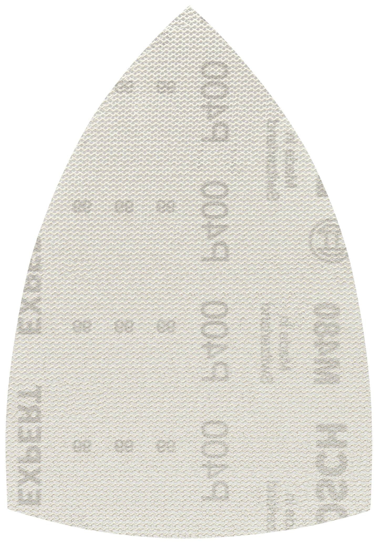 Sandpaper, 120 grit, triangular shape, beige colour, potentially suitable for hand-held sanding tools.