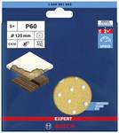 EXPERT C470 sandpaper multi-hole for eccentric sander, 125 mm, G 60, 5-piece