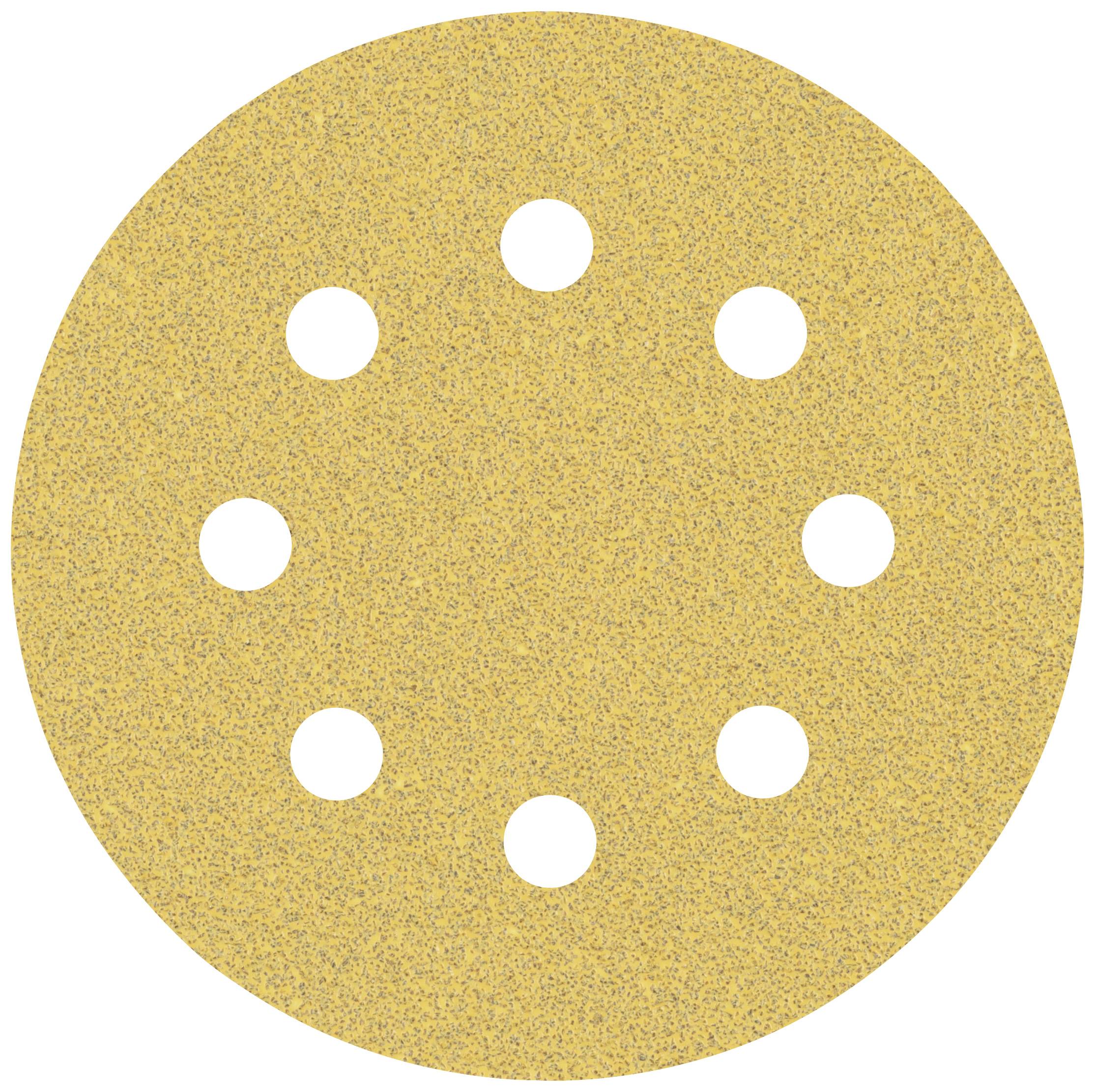 Round sanding paper sheet in Sandton with eight evenly distributed holes, typically used for sanding machines.