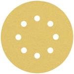 EXPERT C470 sandpaper with 8 holes for eccentric sander, 125 mm, G 100, 5 pce.