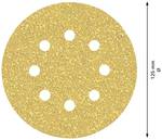 EXPERT C470 sandpaper with 8 holes for eccentric sander, 125 mm, G 40, 50 pce.