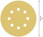 EXPERT C470 sandpaper with 8 holes for eccentric sander, 125 mm, G 80, 50 pce.