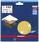 'Bosch Expert Sanding Paper P400, Pack of 5, 150 mm. Suitable for Wood and Metal Surfaces. Up to Twice as Fast.' Packaging shows sanding disc and application examples.