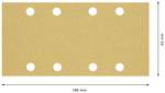 EXPERT C470 sandpaper with 8 holes for orbital sander, 93 x 186 mm, G 60, 10-piece