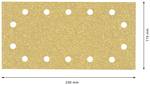 EXPERT C470 sandpaper with 14 holes for orbital sander, 115 x 230 mm, G 40, 10 pce.