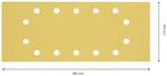 EXPERT C470 sandpaper with 14 holes for orbital sander, 115 x 280 mm, G 120, 10 pce.